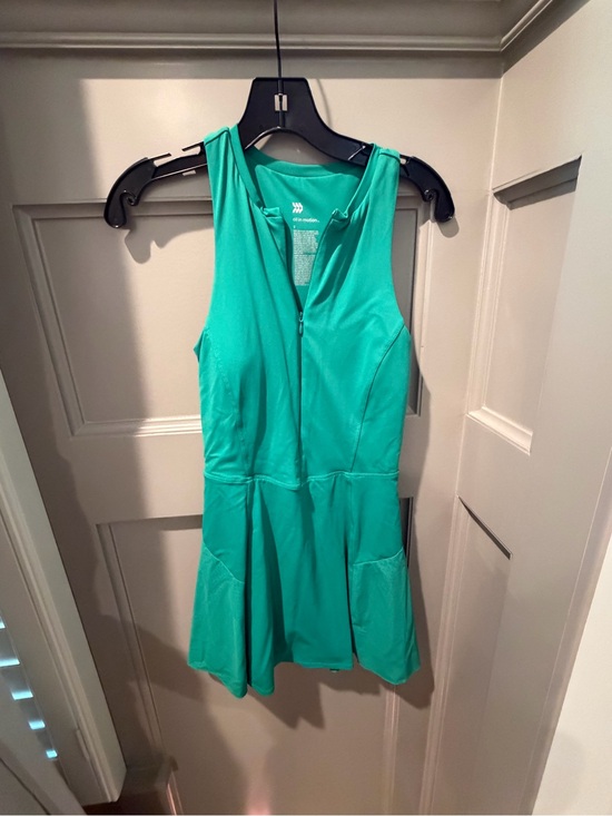 all in motion Dresses & Skirts - All in motion green Athletic Tank Dress with Front Zip
